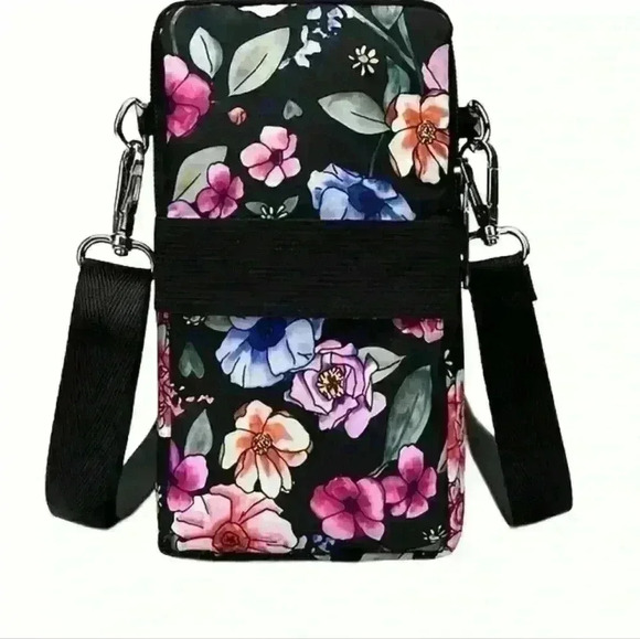NWOT Floral Crossbody Phone Purse - Picture 2 of 6